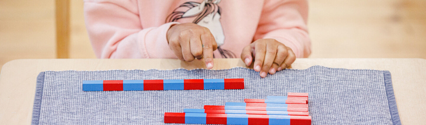 Child playing blocks