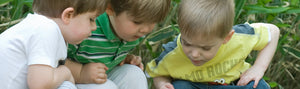 Boys playing outside